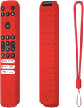 Hi Color Silicone Cover for TCL RC813 FMB1/RC923/RC902V Remote Protective Case Sleeve for TCL Smart TV Remote RC813 FMB1 Case Cover(red)
