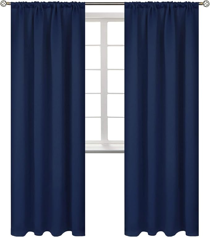 BGment Rod Pocket Blackout Curtains 84 Inches Long by BGment