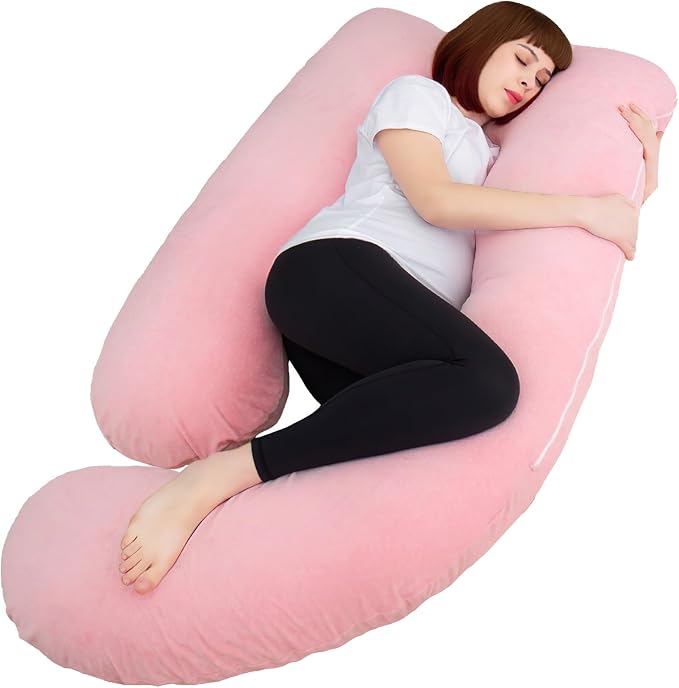 60 Inch Pregnancy Pillows for Sleeping | Extra Large U Shaped Body Pillow by AMCATON