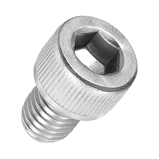 Kozelo 10pcs Socket Head Cap Screws - [M10-1.5 x 12mm] 304 Stainless Steel Allen Socket Drive for Electrical Motor 3D Printing Fan Engine Replacement Use, Silver