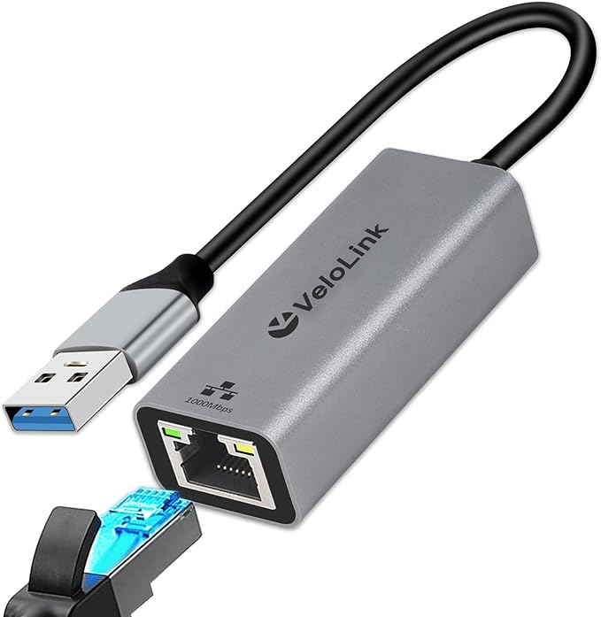 USB a to ethernet Adapter,USB gigabit 1000Mbps Plug and Play with USB 3.0, Driver Free, RJ45 LAN Network Dongle Compatible with Nintendo Switch, Laptop, PC, MacBook, Windows, macOS, Linux