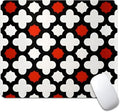 Red Lattice Tile High Contrast Square Mouse pad, Texture, Waterproof, Anti Slip Rubber Base, Computer Mouse pad, Laptop Mouse pad