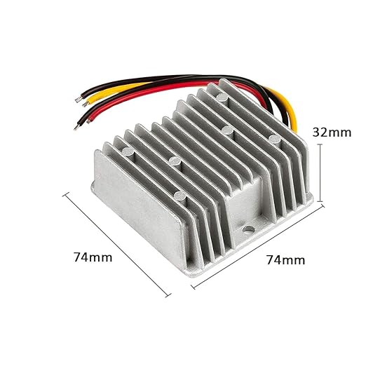 DC 12V to 24V 10A 240W Boost Converter, Waterproof Voltage Regulator Power Supply Module with Fuse, for Golf Cart, Club Car, LED Strip Light, Automotive, Solar System