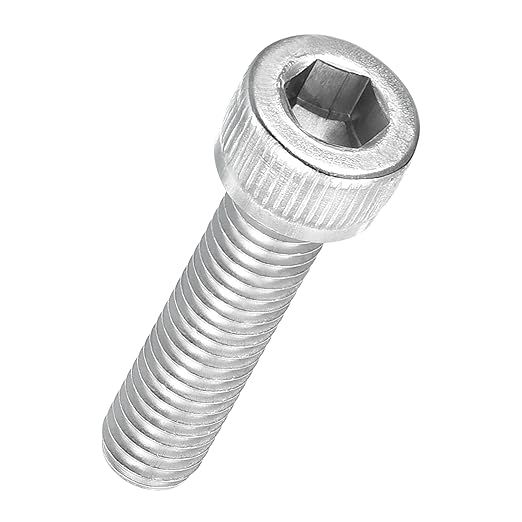 Kozelo 20pcs Socket Head Cap Screws - [M6-1 x 25mm] 304 Stainless Steel Allen Socket Drive for Electrical Motor 3D Printing Fan Engine Replacement Use, Silver