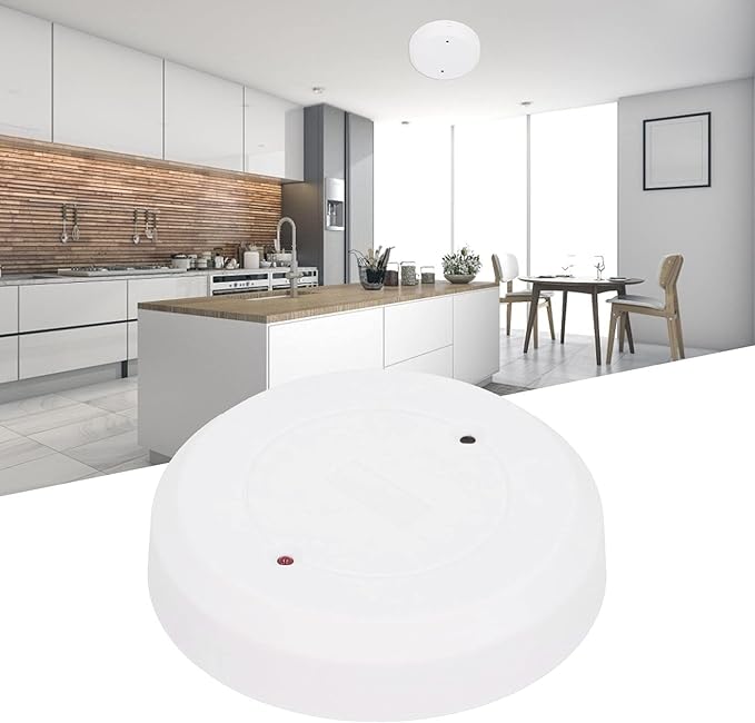 Wired Glass Break Detector, Round Door Window Sensor Tamper Alarm Ceiling/Wall Mount for Home Office Safe System Ring Alarm Glass Break Sensor Ring Security System Ring Door Sensors