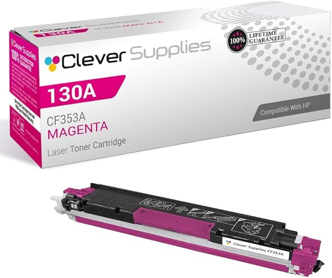 CS Replacement Toner Cartridge Compatible with HP 130A CF353A Magenta Color LASERJETM176 M177 M177FW PRO M176 M176N MFP M177FW MFP M176 MFP M177 PRO 100 MFP M176 M177 M177FW