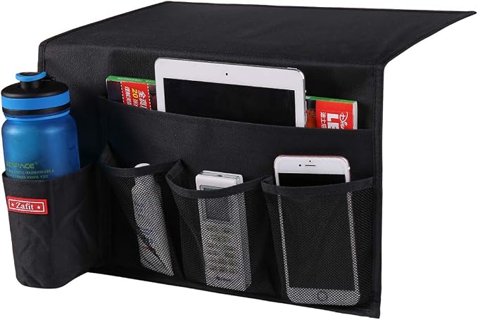 Zafit 5 Pockets Bedside Caddy, Bedside Storage Organizer by ZAFIT