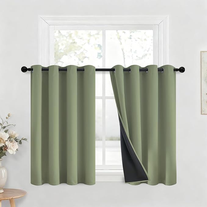 Yakamok Sage Blackout Curtains 36 inches Long by Yakamok