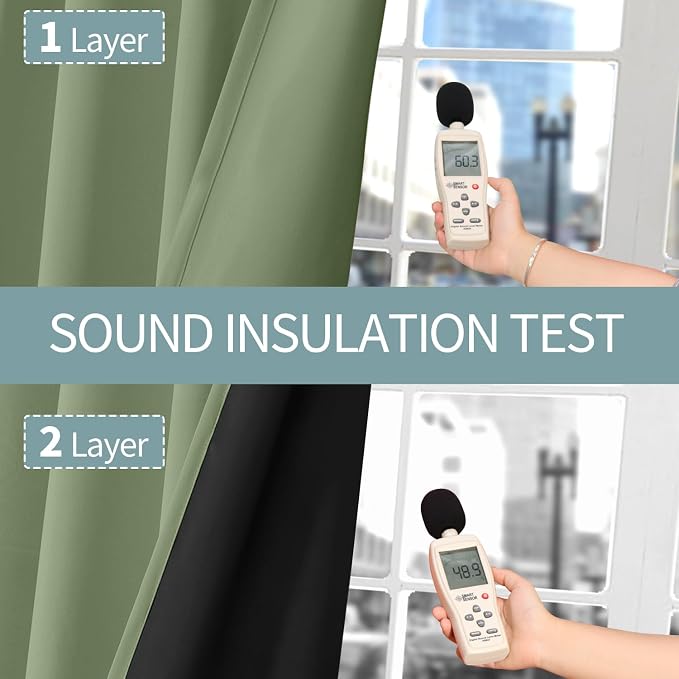 BGment Grass Green Blackout Curtains - Image 4