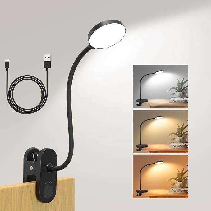 Rechargeable Clip on Light for Bed, 61 LED Cordless Reading Lamp by Unknown