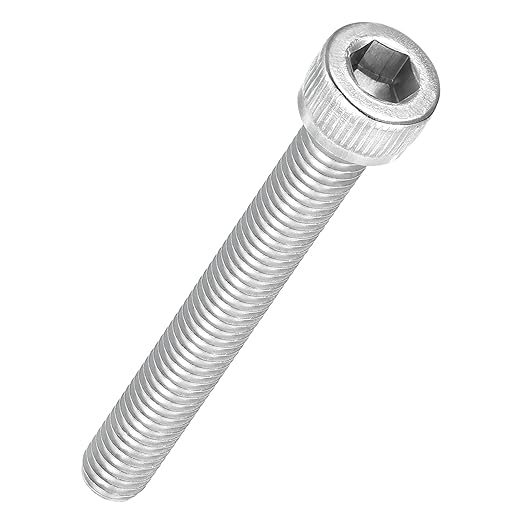 Kozelo 20pcs Socket Head Cap Screws - [M6-1 x 50mm] 304 Stainless Steel Allen Socket Drive for Electrical Motor 3D Printing Fan Engine Replacement Use, Silver