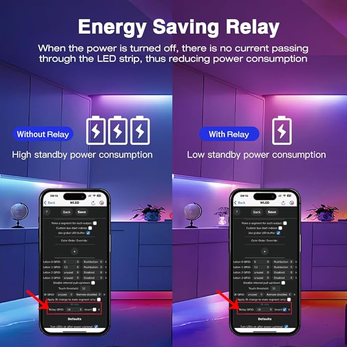 Sogledwow Elite Series ESP32 WLED LED Strip Controller Dynamic Mic Sound Reactive 20A Fuse Level Shifter UART Energy Save Relay for WS2811 WS2812 SK6812 WS2813 WS2815 Addressable RGB IC Strip
