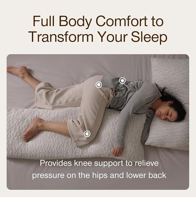 Coop Home Goods Original Adjustable Body Pillow, 20x54 Long Pillow - Image 4