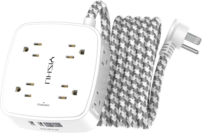 Surge Protector Power Strip by YISHU