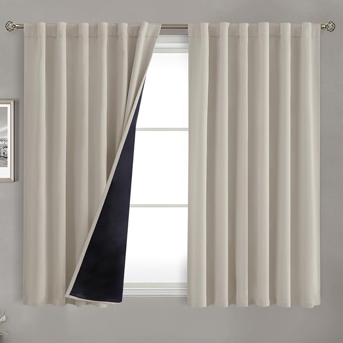 BGment 100% Room Darkening Thermal Insulated Blackout Curtains 54 Inches Long by BGment