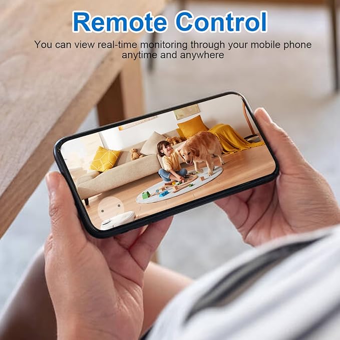 Alkaenum FHD 1080p Dome Camera WiFi Wireless Phone Charger,Indoor Security Camera with Motion Activated, (Rotate Lens) 250°Viewing Angle for Home Security(2.4/5G)