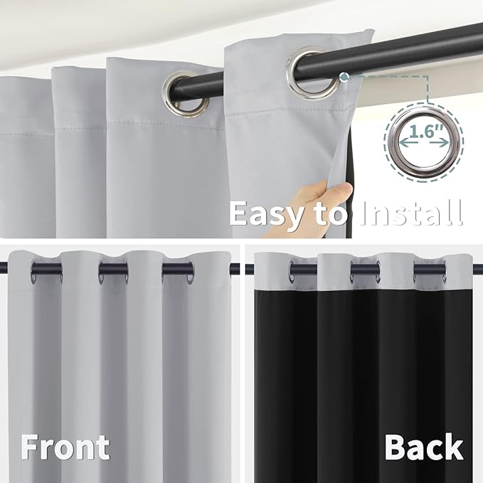 BGment Thermal Insulated 100% Blackout Curtains - Image 6