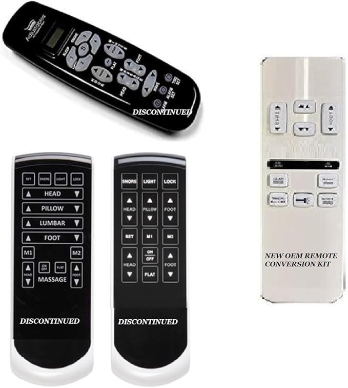 3 Pc Conversion Kit for Lost or Broken Leggett and Platt Prodigy Comfort Elite 2.0+ Remote Control- Includes New Control Box, Remote, and Power Cord