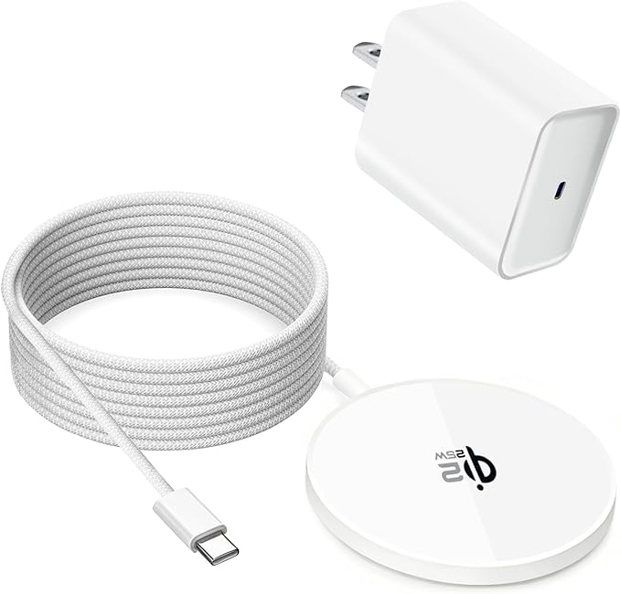 Qi2.2 25W Mag Safe Charger,10FT iPhone 17 Magnetic Wireless Fast Charger Wireless Mag Safe Fast Charging Pad with 35W USB C Power Adapter for iPhone Air 17 16 15 14 13 12 Pro Max Plus,AirPods Pro 2/3