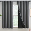 Yakamok Grey Blackout Curtains 54 inches Long by Yakamok