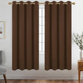 Diraysid Chocolate Brown Grommet Blackout Curtains by Diraysid%2C+refresh+your+life