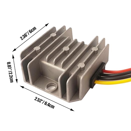 Proshopping DC-DC Buck Converter, 15-90V to 12V 8A Waterproof Step Down Converter, Golf Cart Voltage Regulator Reducer, 24V 36V 48V 60V 72V to 12V 96W Small Step Down Module