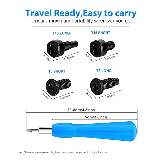 Replacement Screwdriver T6 T15 & + 20Pcs Screws Fit Ring Doorbell 2 3 4 Plus Pro Elite