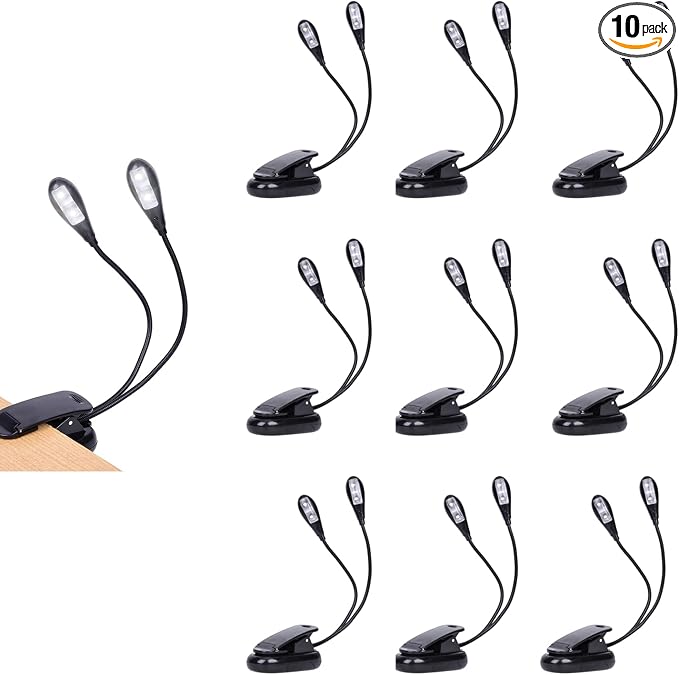 10 Pack Music Stand Lights by TEECOO