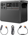 DJI Power 2000 Portable Power Station, 2048Wh LFP Battery, Compact Size, 3000W Stable Output, 0-80% Recharge in 55 Mins, Car Charging, Camping & RVs, Road Trip, Off-Grid