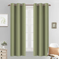 Yakamok Blackout Curtains 38x63 inch Sage Green Thermal Drapes-Bedroom | 2 by Yakamok