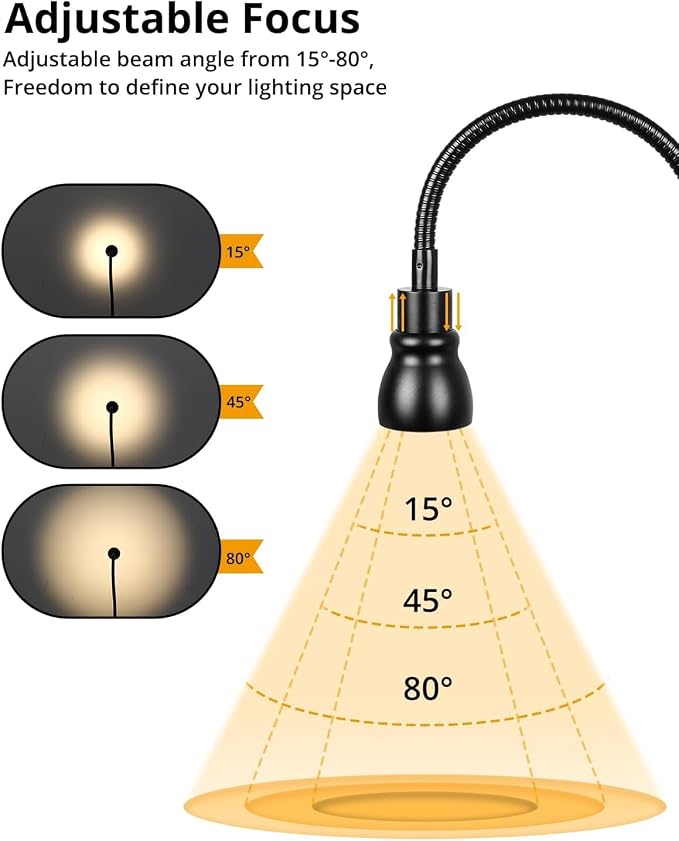 Zoomable Clip on Light, Clamp Reading Light - Image 2