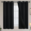 Yakamok Black Blackout Curtains 63 inches Long by Yakamok