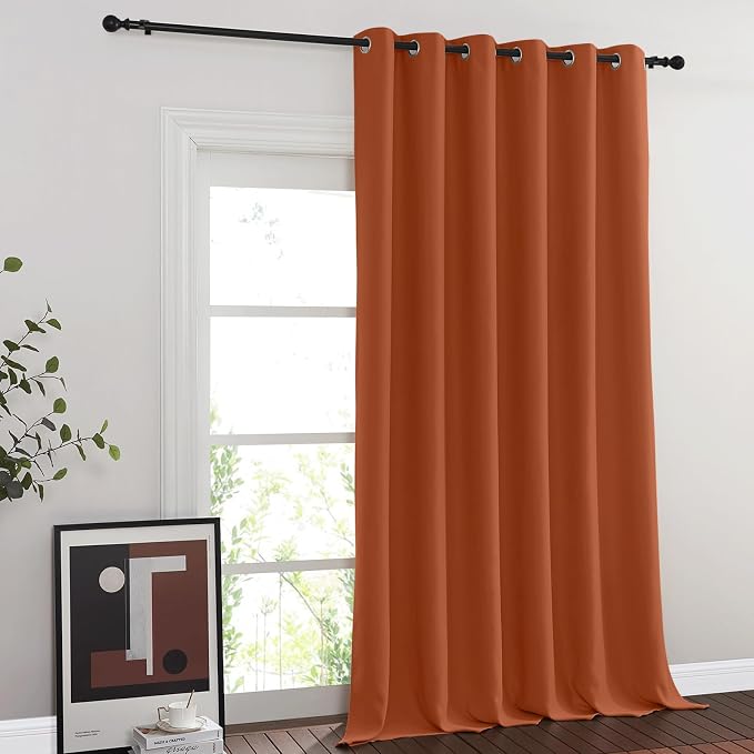 NICETOWN Burnt Orange Blackout Curtain - Image 2
