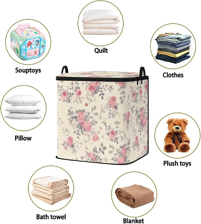 2pcs blanket storage bag for under bed, closet organizers 95L | clothing - Image 2