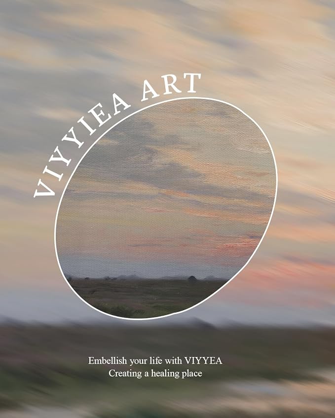 VIYYIEA Large Gold Framed Wall Art, Landscape Picture -Sunset- 36" x 24" - Image 4
