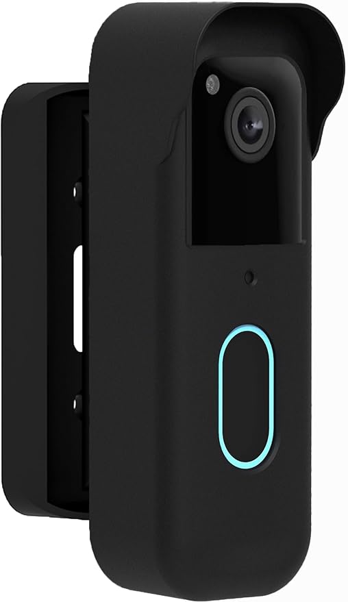 Blink Doorbell Mount, Angle Adjustable Mount for Blink Video Doorbell 2nd Gen (2025 release), Full Protection Mounting Bracket for Blink Doorbell Camera, Wider Viewing Range (Black)