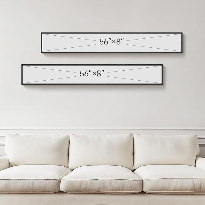 Framed Vertical Black and Gold Abstract Wall Art Set of 2, Modern Long Narrow - Image 3