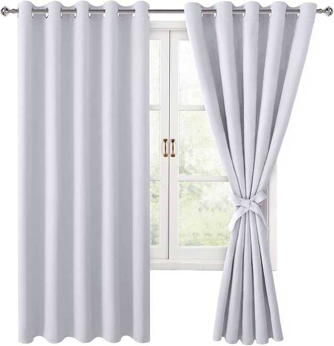 Blackout Curtains for Bedroom, 60 x 63 Inches Length, Window Curtains for by Hiasan