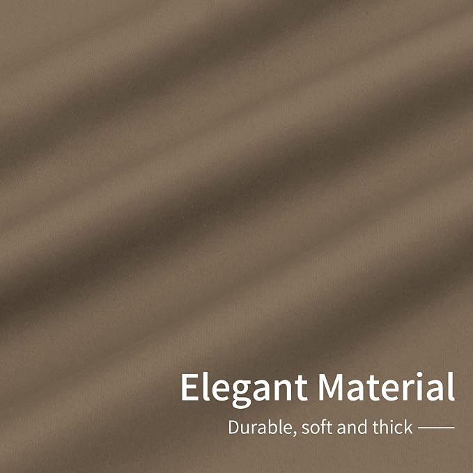 Easy-Going Thermal Grommet Blackout Curtains, 2 Panels 34x45 in, Camel | - Image 6