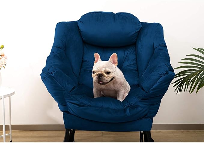 HollyHOME Lazy Chair with Armrest and Side Pocket, Comfy Accent Lounge Chair - Image 7