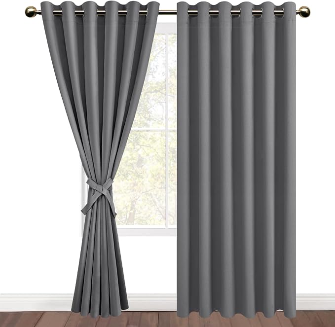 DWCN Grey Blackout Curtains for Bedroom - Image 7