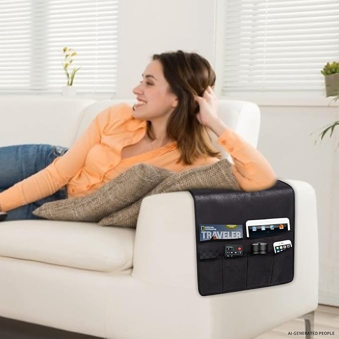 HAOMAIJIA Sofa Armrest Organizer, Remote Control Holder - Image 2