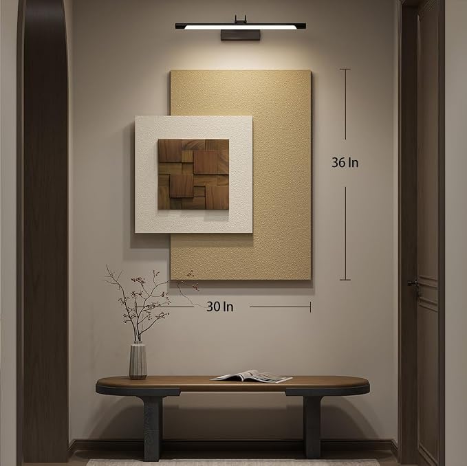 Cuspin Large 3D Wood Textured Neutral Wall Art, Modern Minimalist Wooden Artwork - Image 8