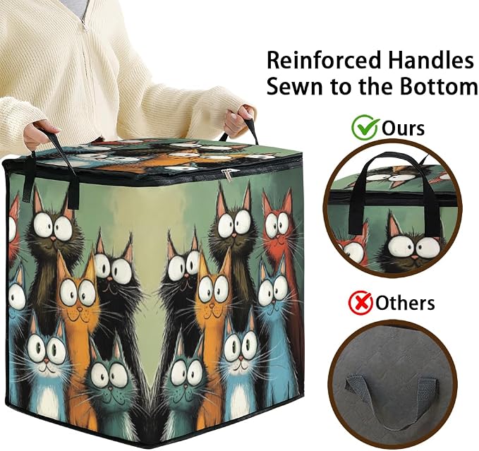 2pcs blanket storage bag for under bed, closet organizers 95L | clothing - Image 4