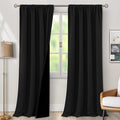 BGment Black Blackout Curtains for Living Room 95 Inch Length 2 Panels | by BGment