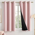 MIULEE Light Pink 100% Blackout Curtains by MIULEE