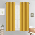 Yakamok Blackout Curtains 38x54 inch Mustard Yellow Thermal Drapes-Bedroom | 2 by Yakamok