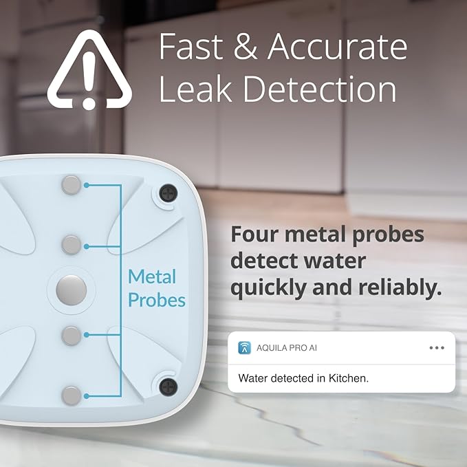 D-Link Add-on Remote Battery-Powered Water Leak Sensing Pod, Long-Range, Compatible Only with SW-A11KT, Single and Multi-Pack (SW-A2)