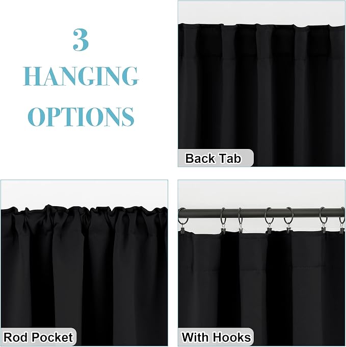 RYB HOME Blackout Curtains 80 inches Long - Image 6