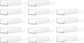 upsimples 14 Pcs 15" Acrylic Shelves by upsimples